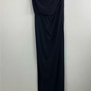 BCBGMaxAzria One Shoulder Black Dress